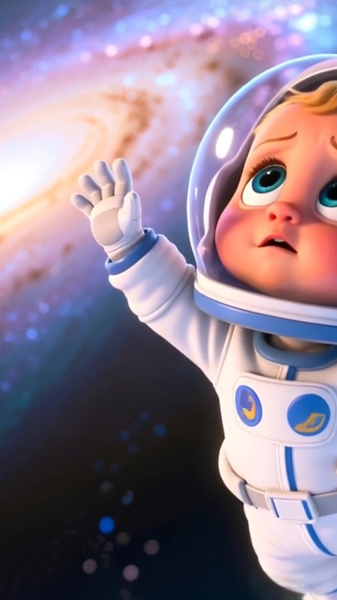 Baby Astronaut's Galaxy Grab 😂🌌 by Mike Knight